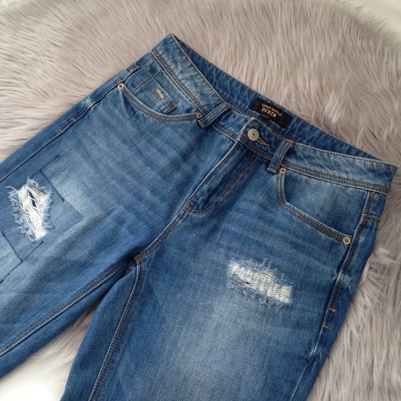 Vero Moda cropped boyfriend distressed jeans 25 - Picture 3 of 6